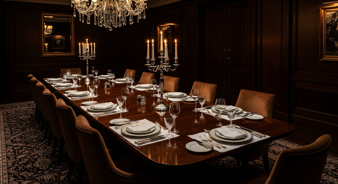 Exclusive private dining setting